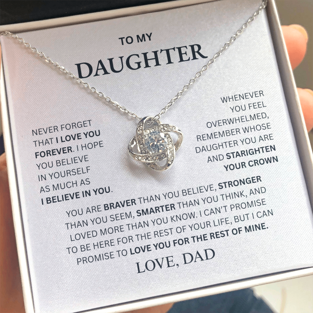 To My Daughter Necklace (from Dad)