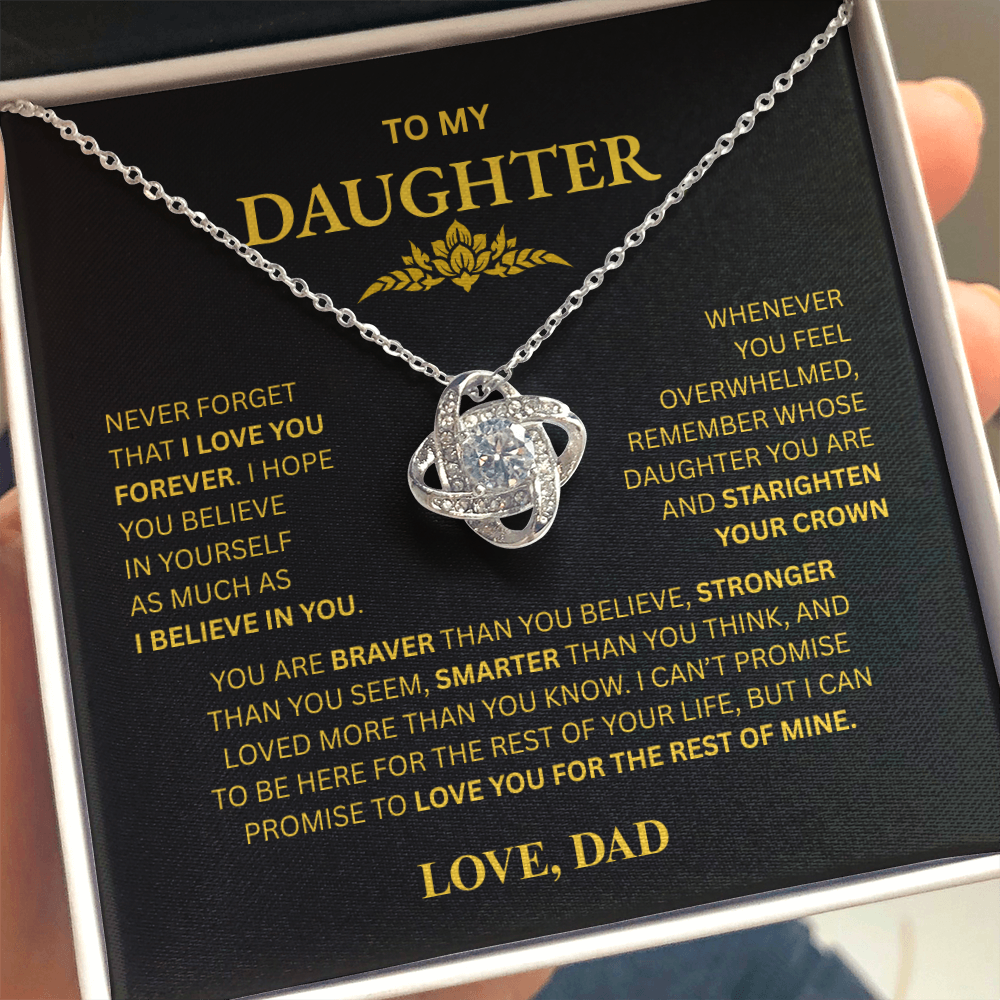 To My Daughter Necklace (from Dad)