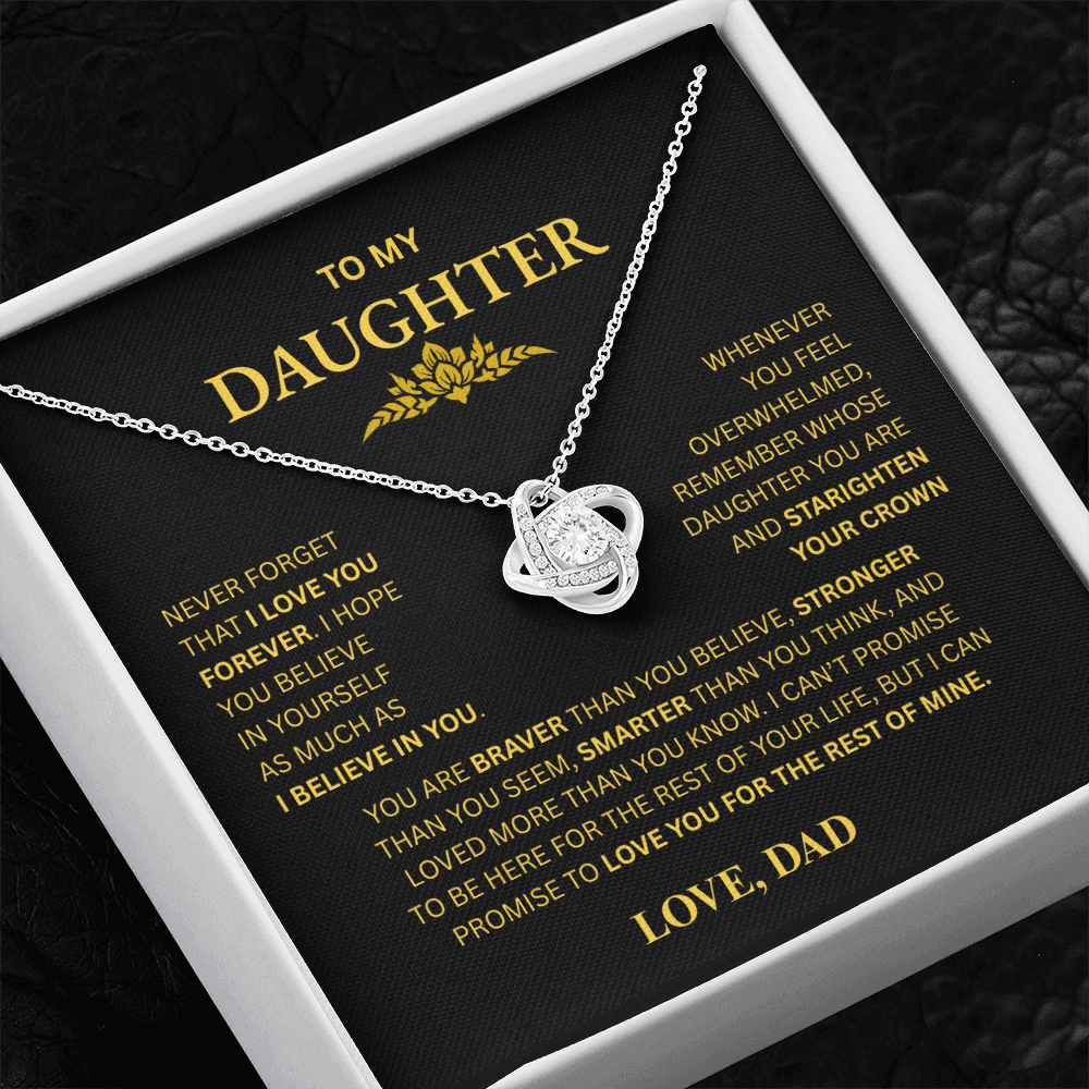 To My Daughter Necklace (from Dad)
