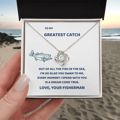 love knot necklace gift