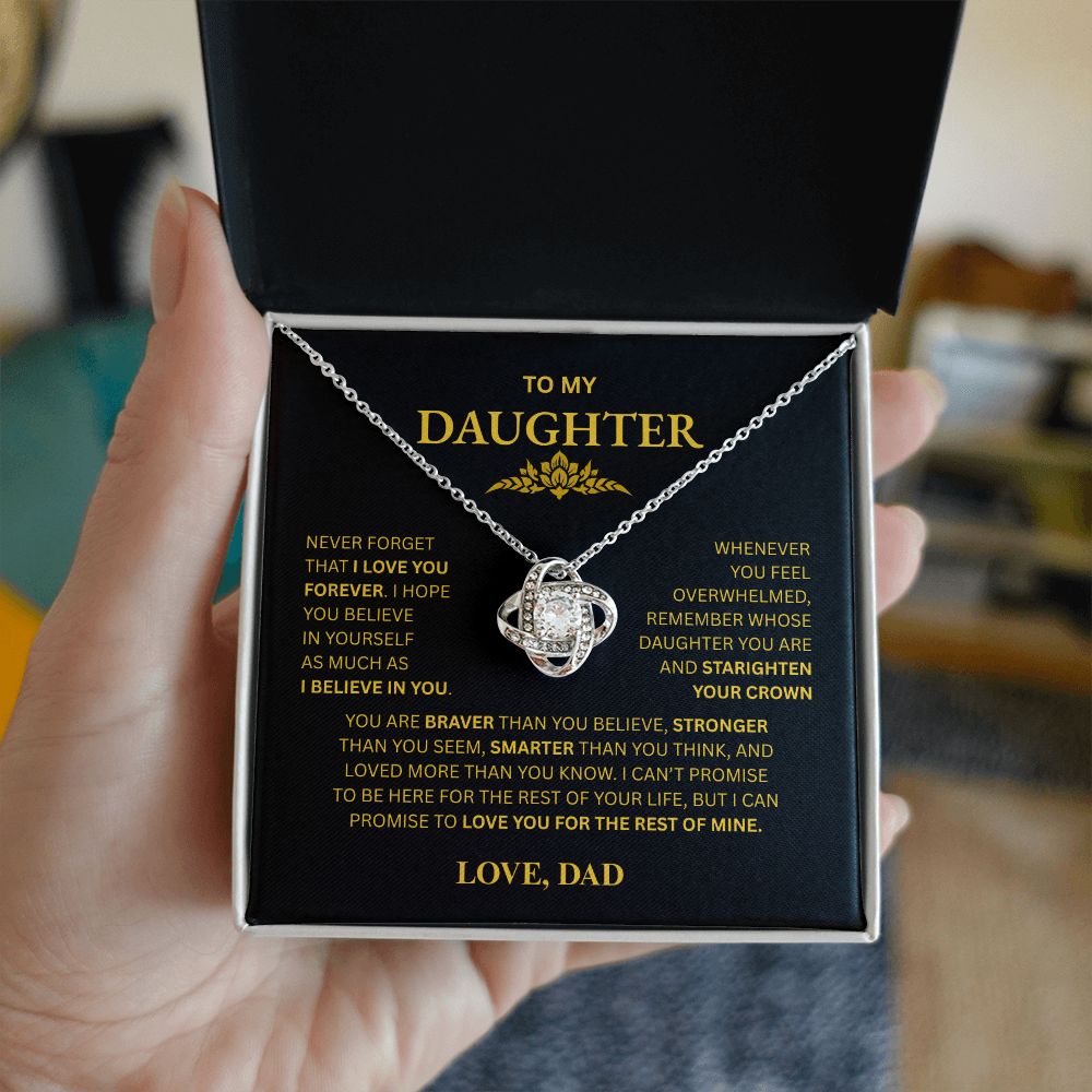 To My Daughter Necklace (from Dad)