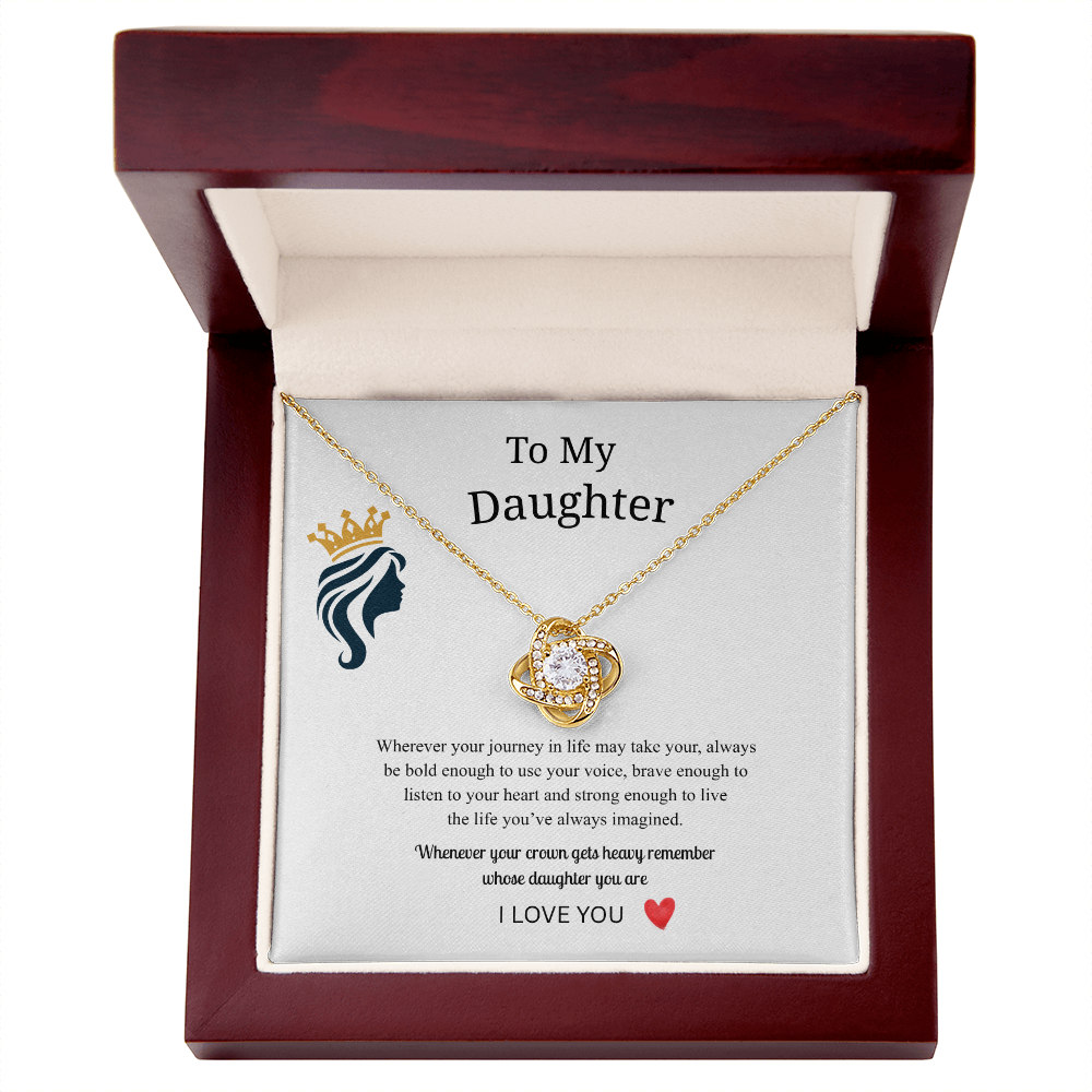 To My Daughter Necklace