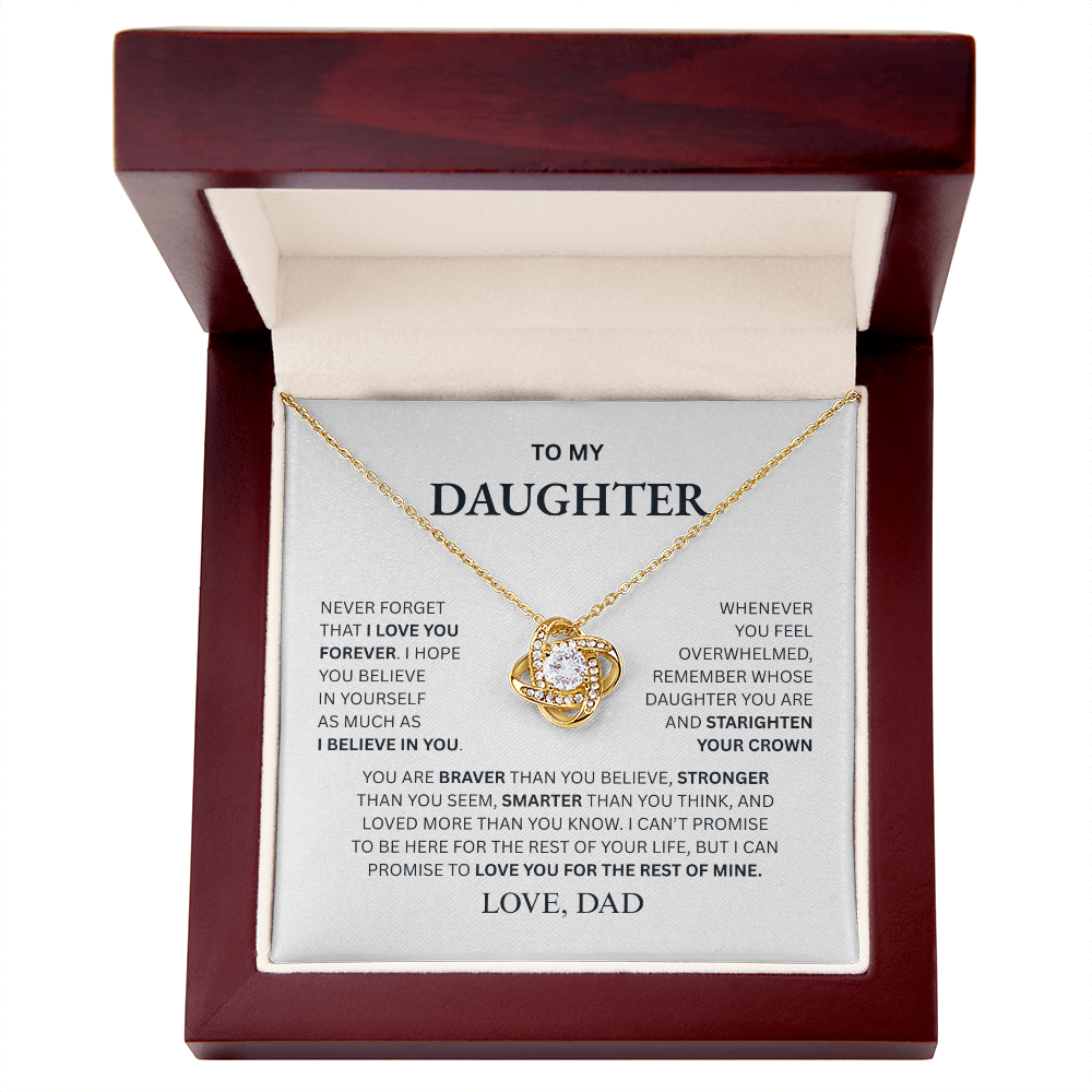 To My Daughter Necklace (from Dad)
