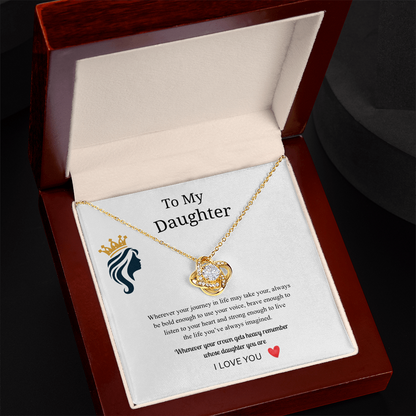 To My Daughter Necklace