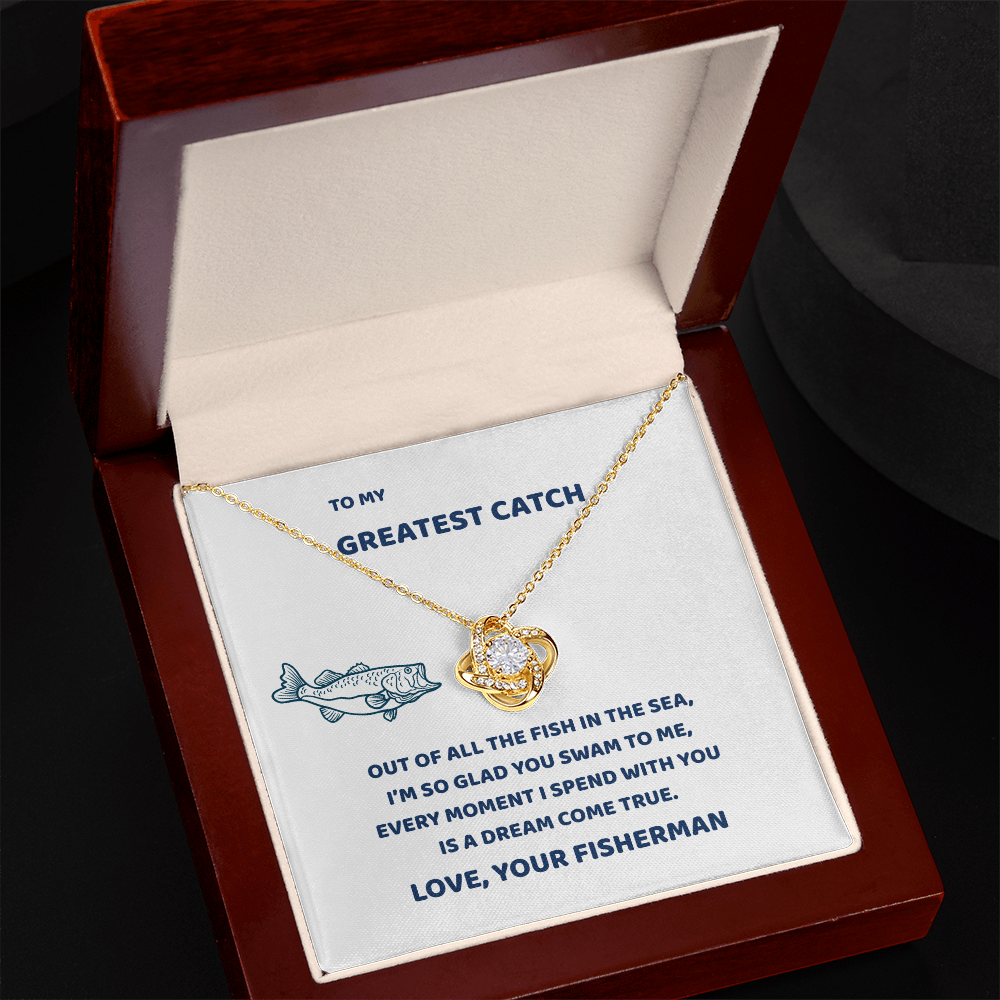 love knot necklace gift
