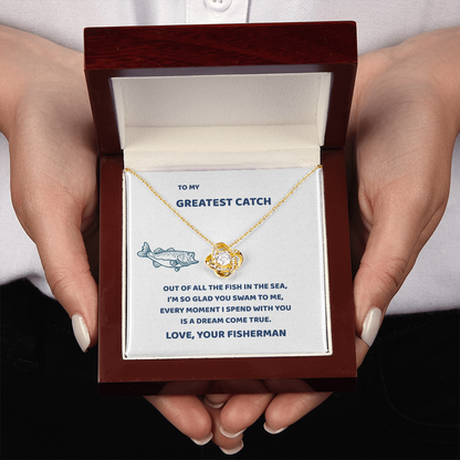 love knot necklace gift