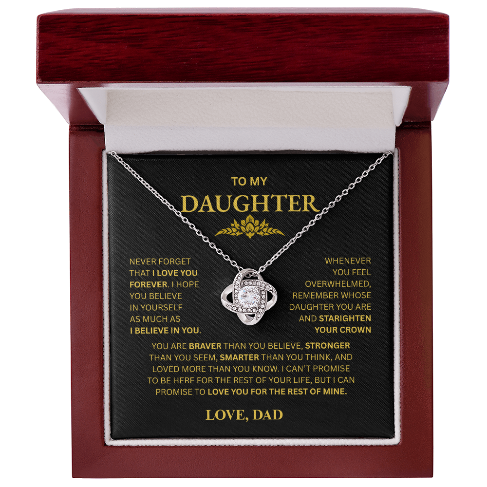 To My Daughter Necklace (from Dad)