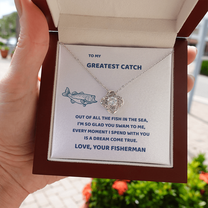love knot necklace gift