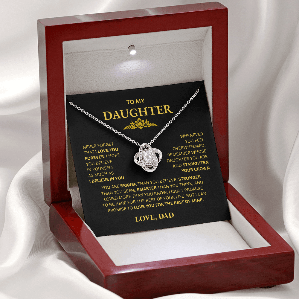 To My Daughter Necklace (from Dad)