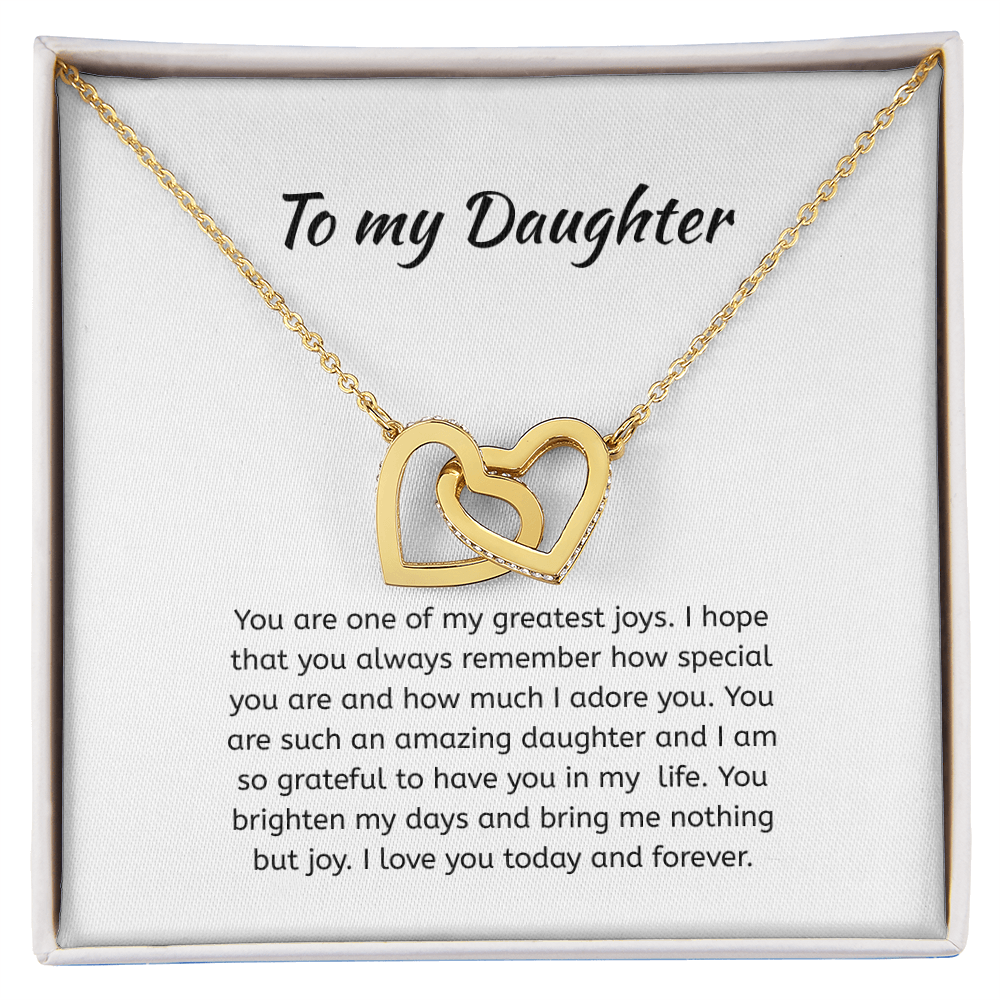 To my daughter Heart Necklace