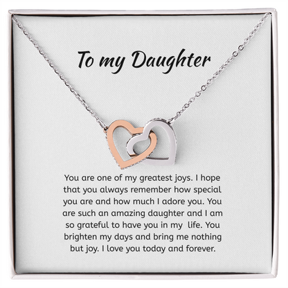 To my daughter Heart Necklace
