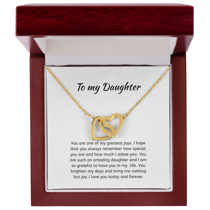 To my daughter Heart Necklace