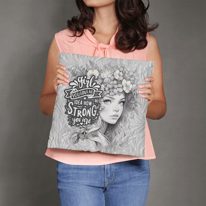 girl power pillow gift