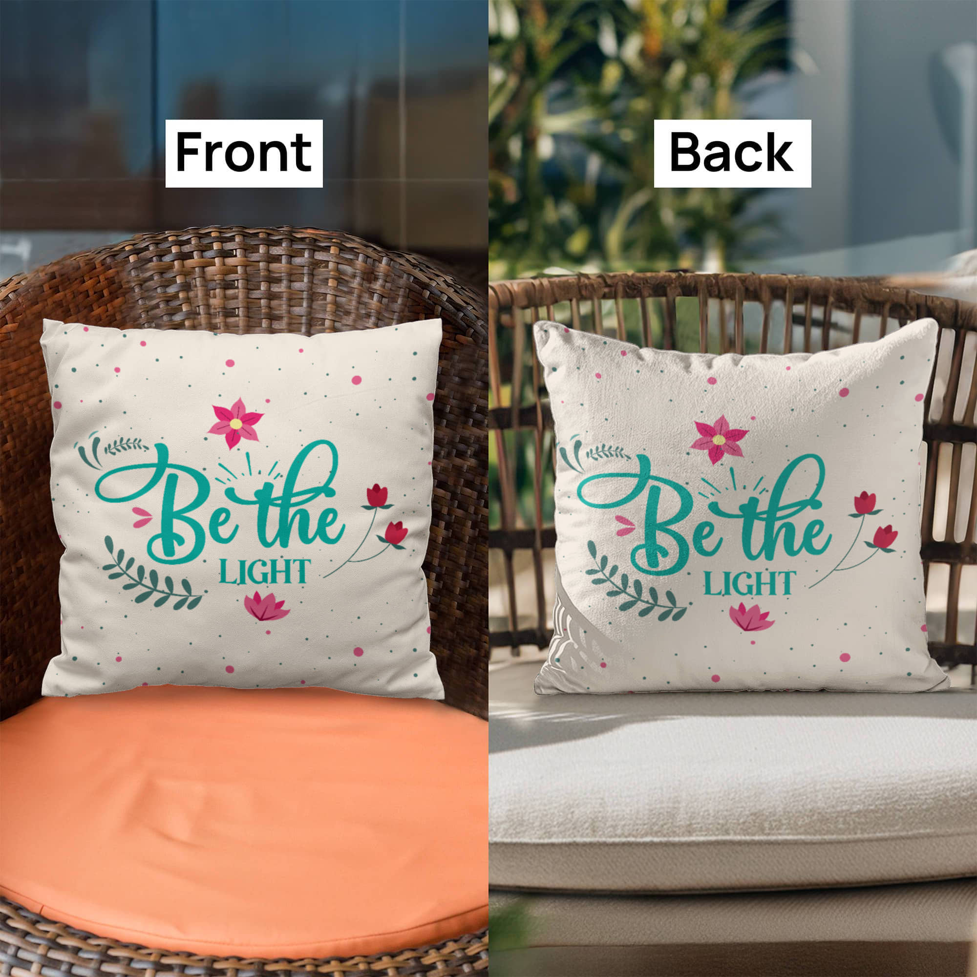 light decorative pillow