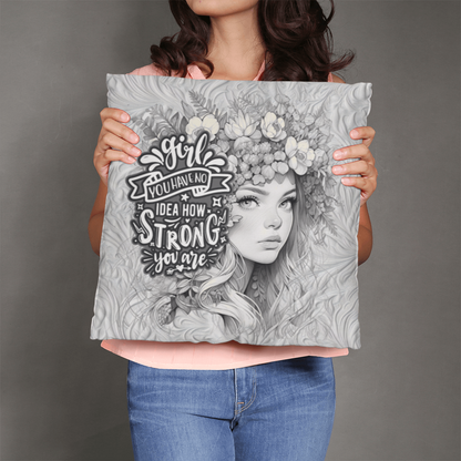 girl power pillow gift