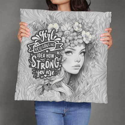 girl power pillow gift