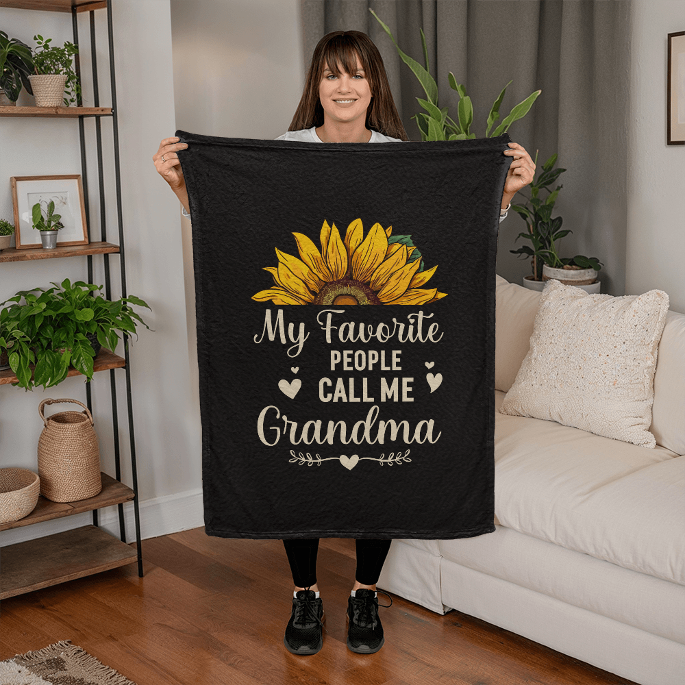 cozy grandma fleece blanket