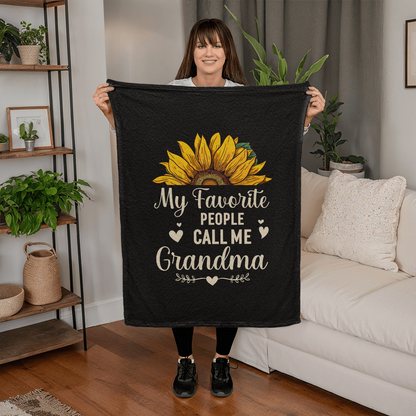 cozy grandma fleece blanket