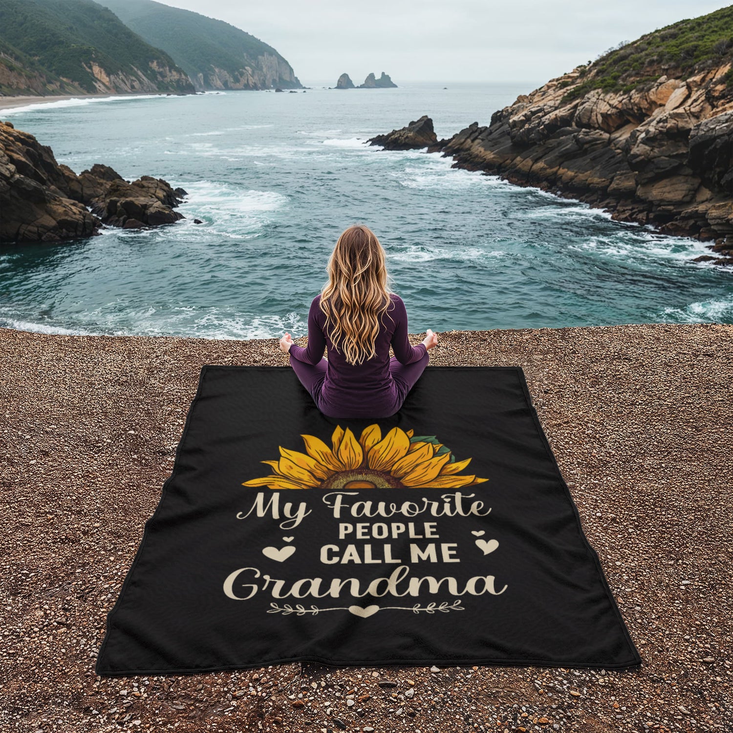 cozy grandma fleece blanket