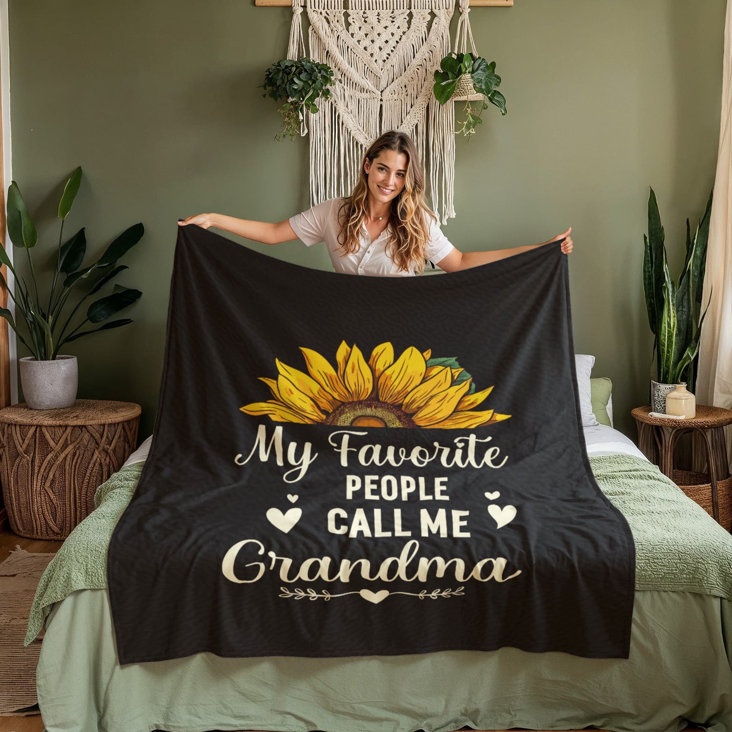 cozy grandma fleece blanket