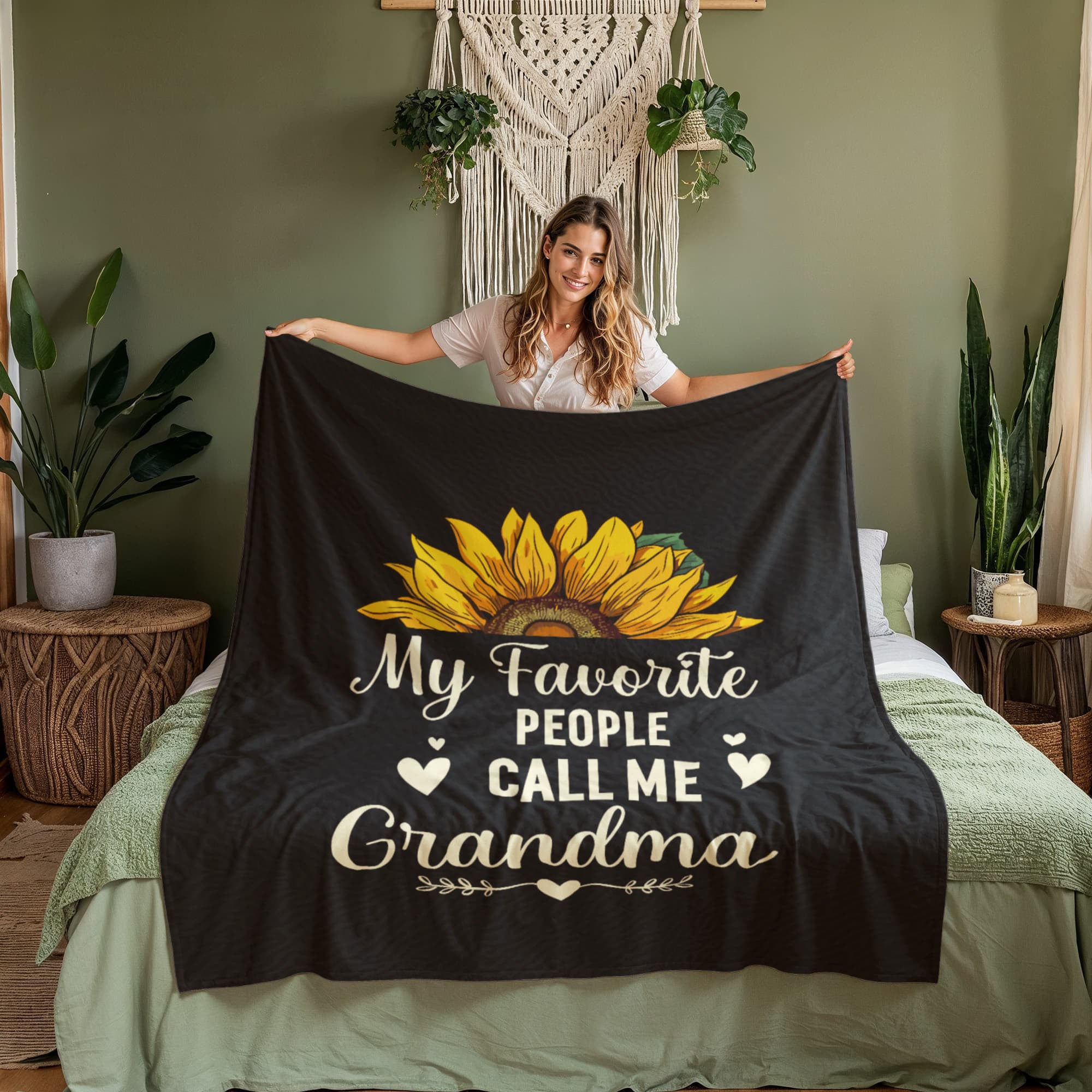 cozy grandma fleece blanket