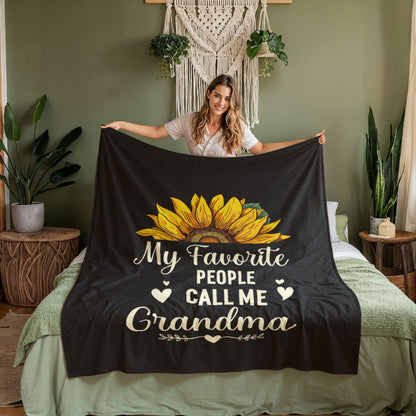 cozy grandma fleece blanket