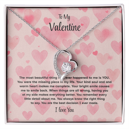 To My Valentine Forever Love Necklace – Heartfelt Romantic Gift