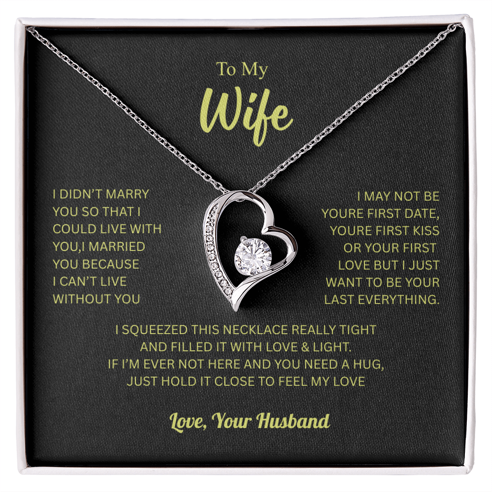 To My Wife From Husband Forever Love Necklace – Heartfelt Gift