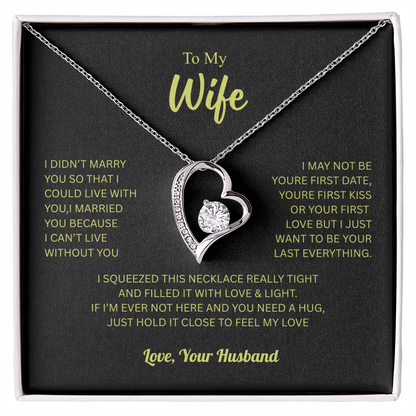 To My Wife From Husband Forever Love Necklace – Heartfelt Gift