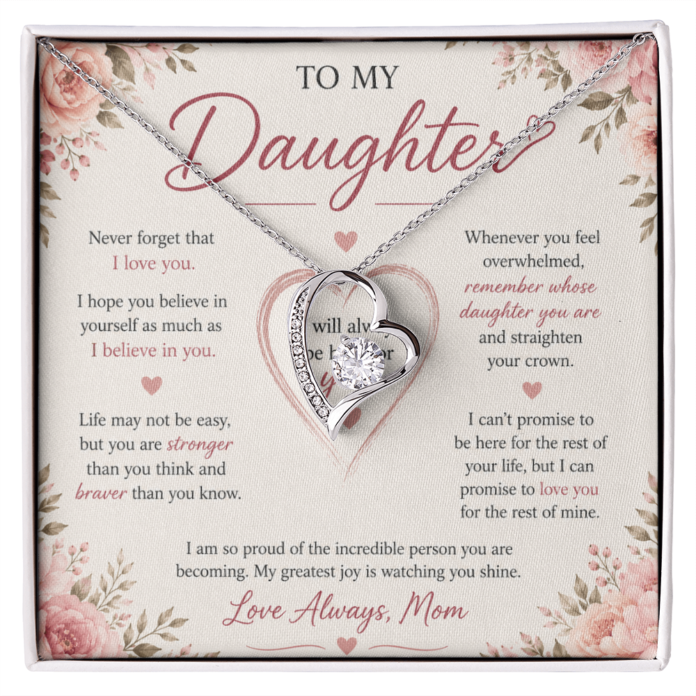 "To My Daughter" Forever Love Necklace