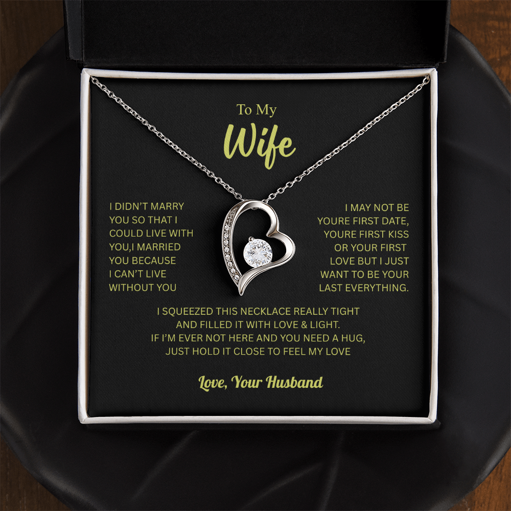 To My Wife From Husband Forever Love Necklace – Heartfelt Gift