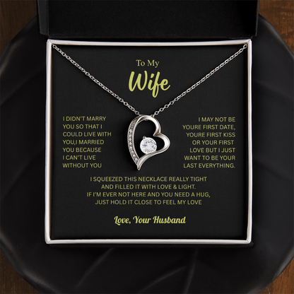 To My Wife From Husband Forever Love Necklace – Heartfelt Gift