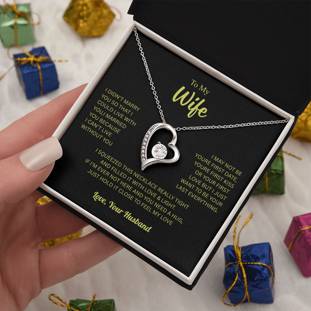 To My Wife From Husband Forever Love Necklace – Heartfelt Gift