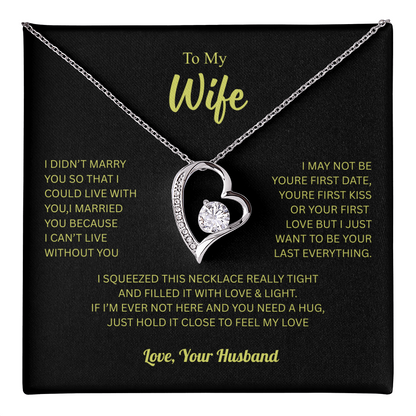 To My Wife From Husband Forever Love Necklace – Heartfelt Gift