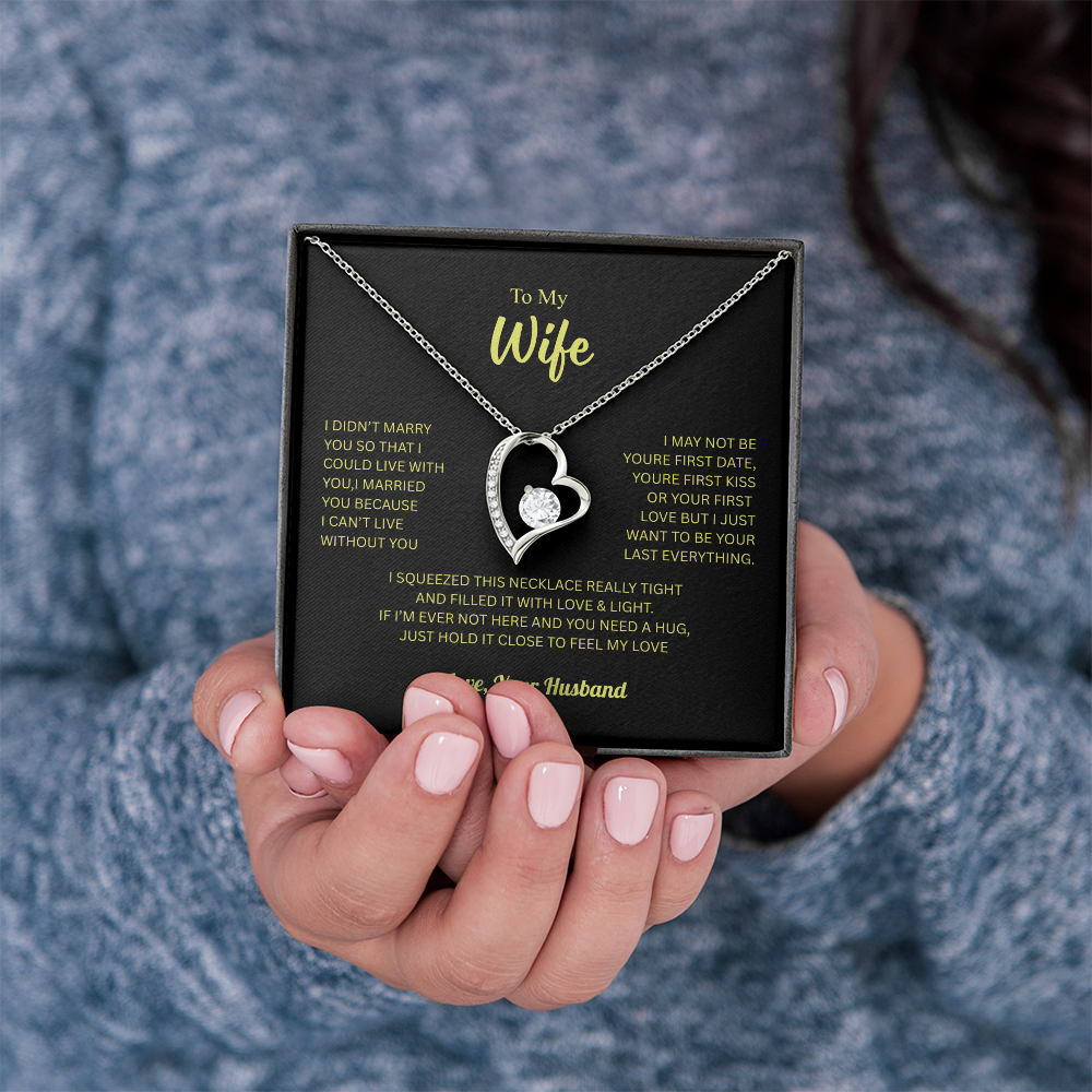 To My Wife From Husband Forever Love Necklace – Heartfelt Gift