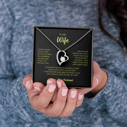 To My Wife From Husband Forever Love Necklace – Heartfelt Gift