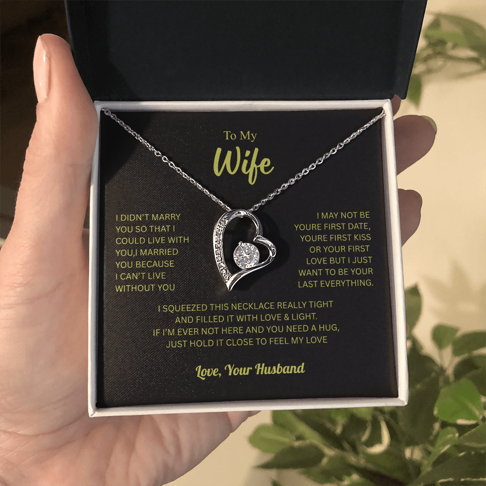 To My Wife From Husband Forever Love Necklace – Heartfelt Gift