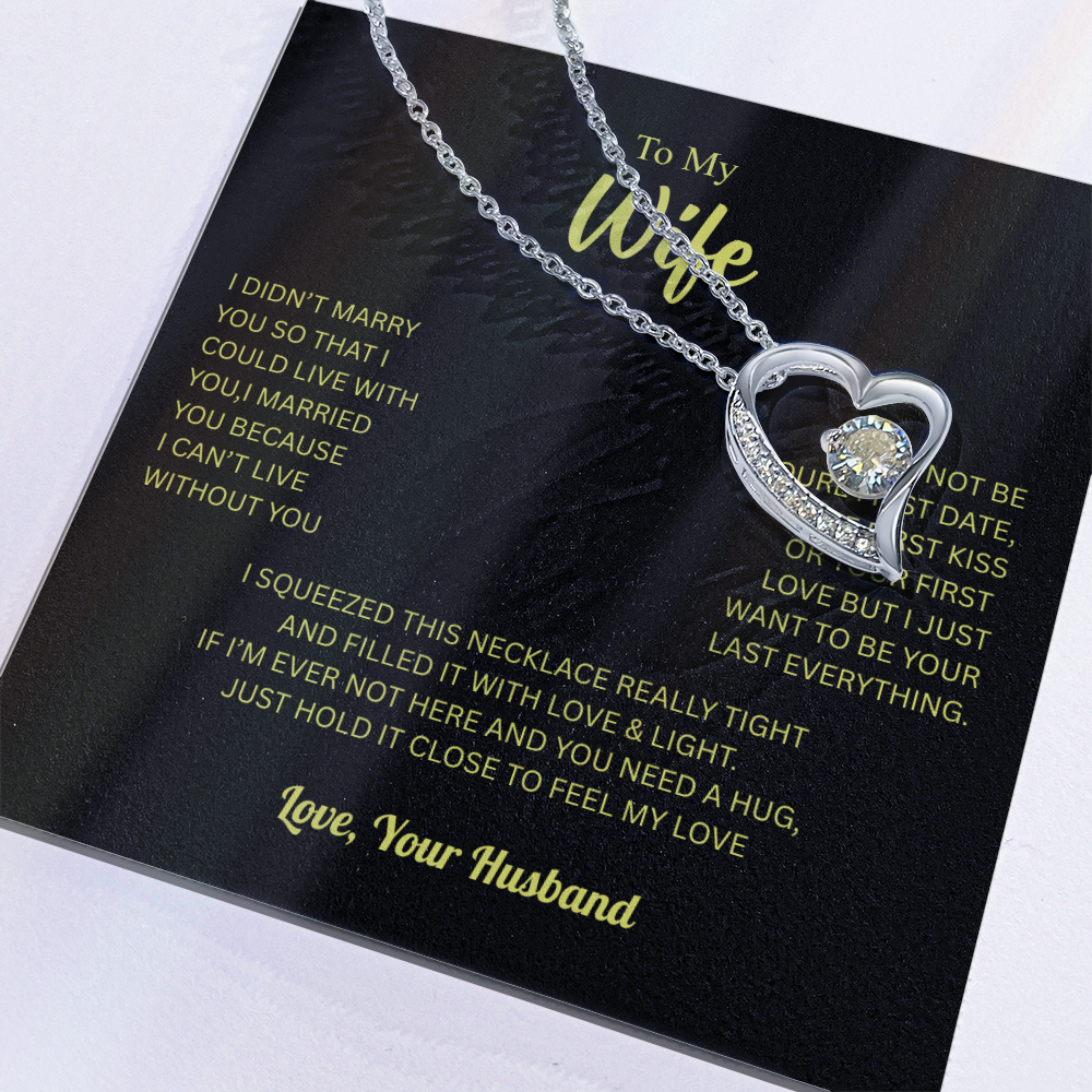 To My Wife From Husband Forever Love Necklace – Heartfelt Gift