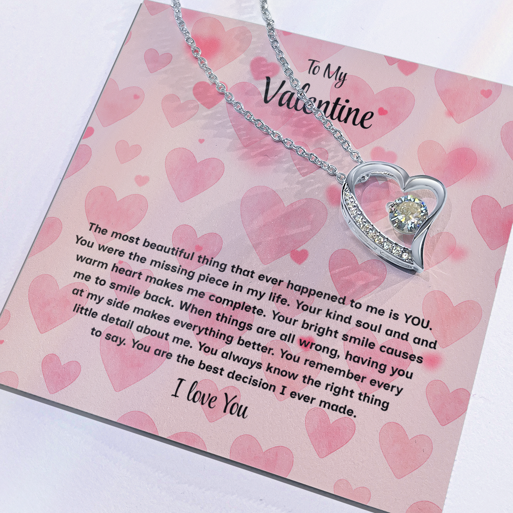 To My Valentine Forever Love Necklace – Heartfelt Romantic Gift