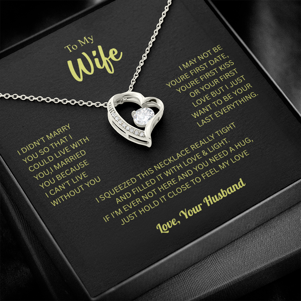 To My Wife From Husband Forever Love Necklace – Heartfelt Gift