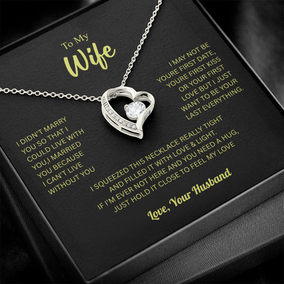 To My Wife From Husband Forever Love Necklace – Heartfelt Gift