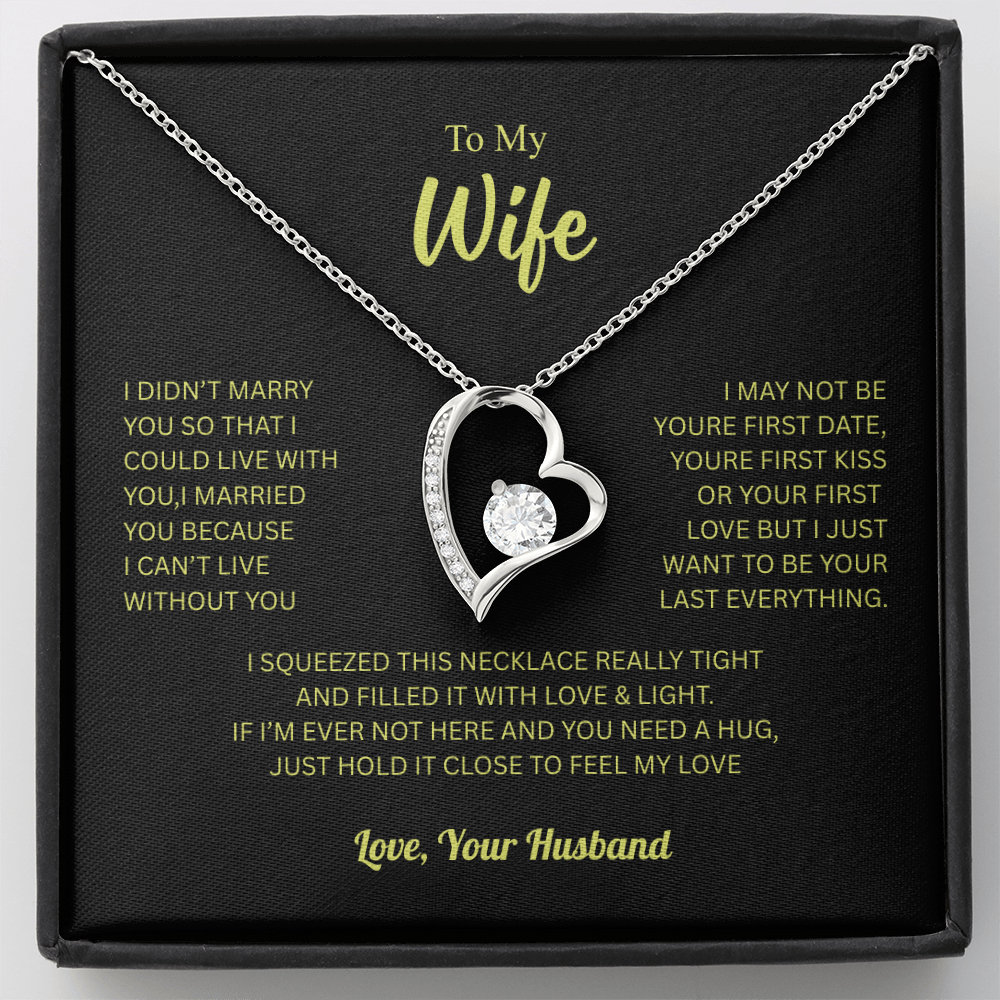 To My Wife From Husband Forever Love Necklace – Heartfelt Gift