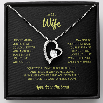 To My Wife From Husband Forever Love Necklace – Heartfelt Gift