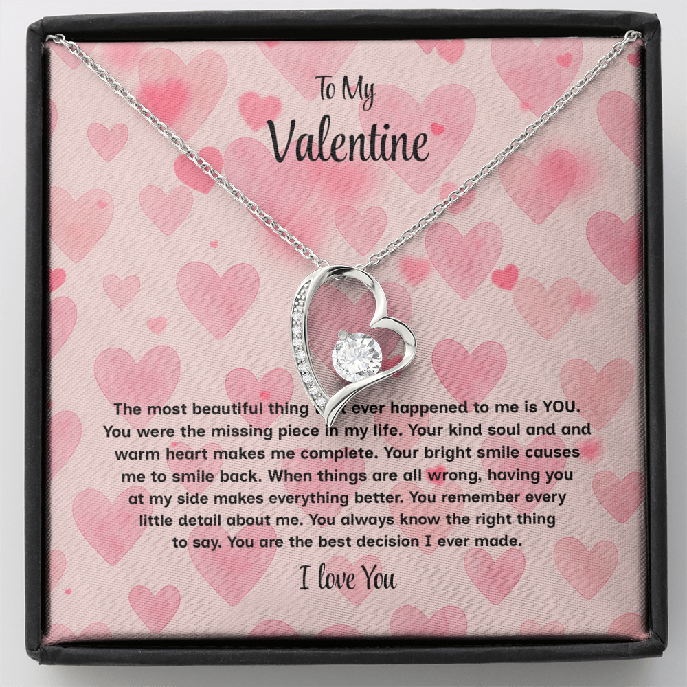 To My Valentine Forever Love Necklace – Heartfelt Romantic Gift