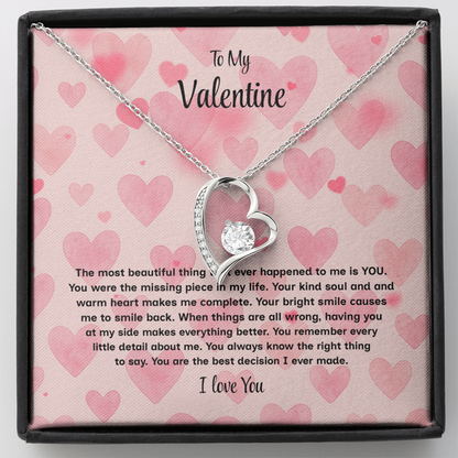 To My Valentine Forever Love Necklace – Heartfelt Romantic Gift