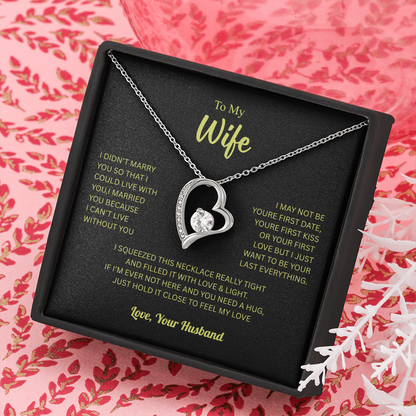 To My Wife From Husband Forever Love Necklace – Heartfelt Gift