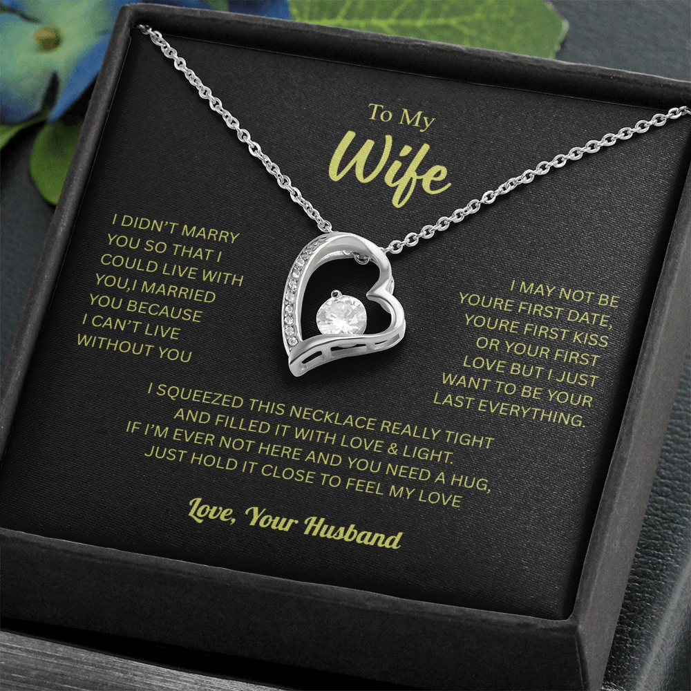 To My Wife From Husband Forever Love Necklace – Heartfelt Gift