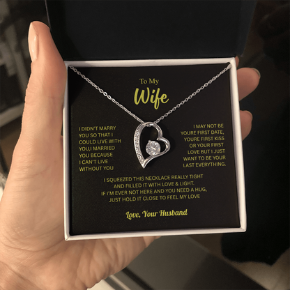 To My Wife From Husband Forever Love Necklace – Heartfelt Gift