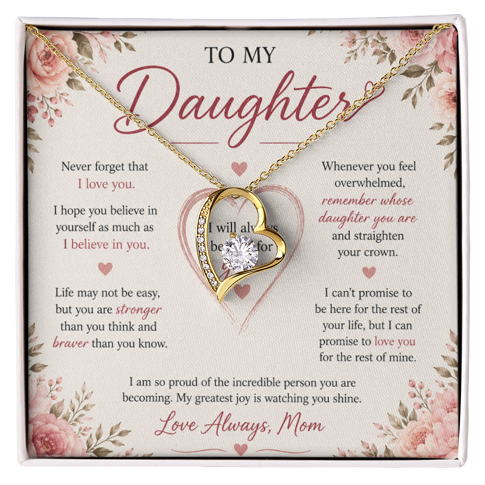 "To My Daughter" Forever Love Necklace