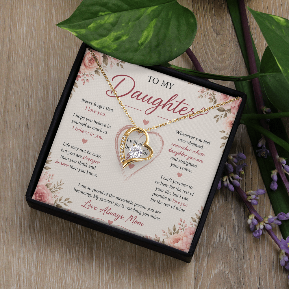 "To My Daughter" Forever Love Necklace